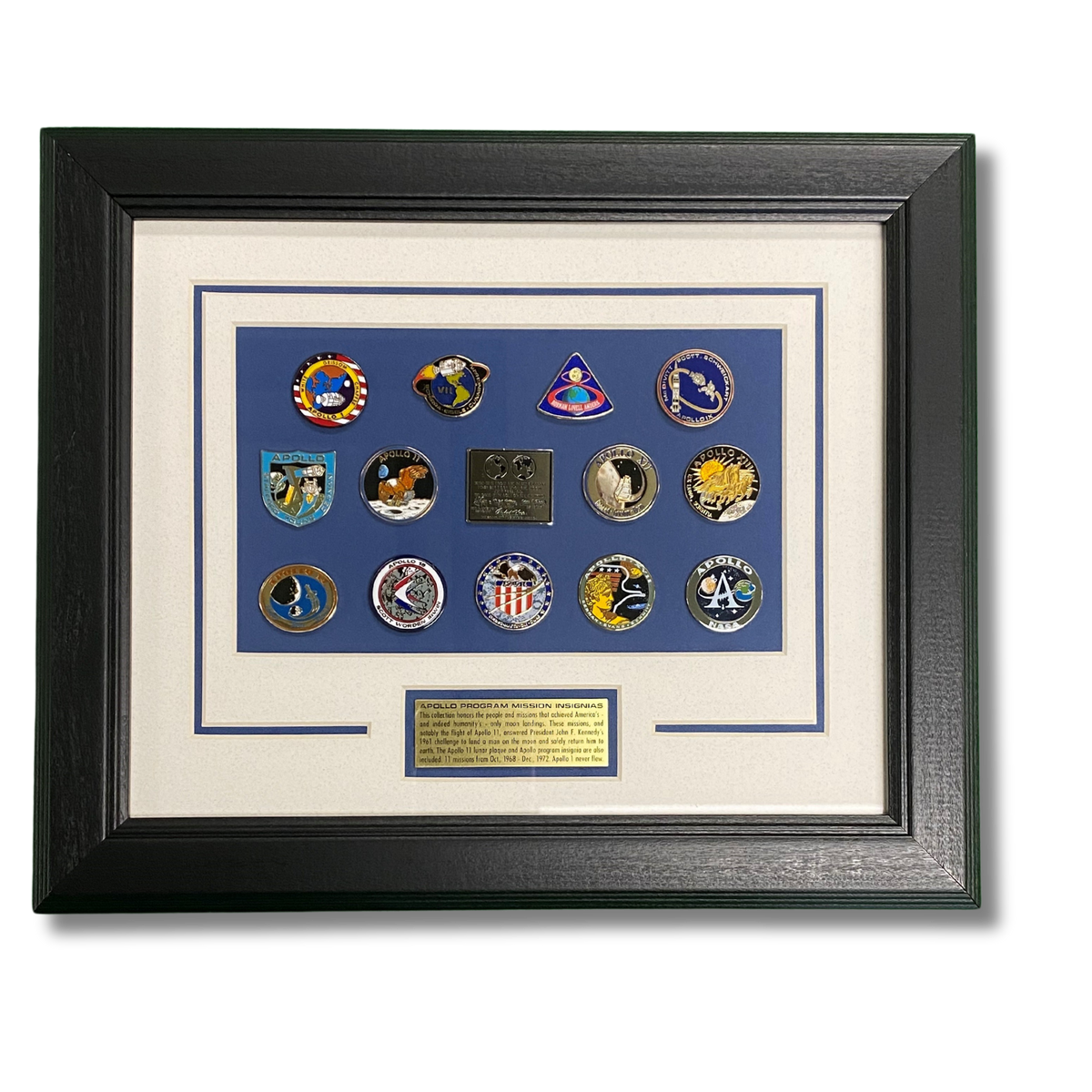 Apollo Mission Framed Pin Set