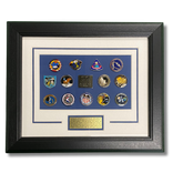 Apollo Mission Framed Pin Set