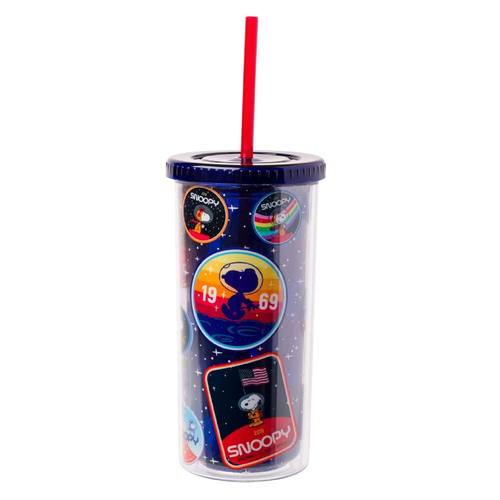 Snoopy Space Patches Tumbler