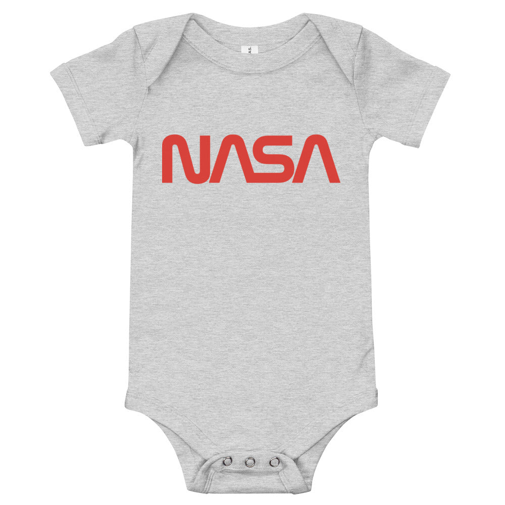 NASA Worm Baby Short Sleeve Onesie